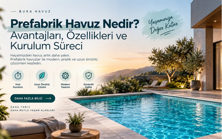 Prefabrik Havuz Nedir Avantajları, Özellikleri ve Kurulum Süreci
